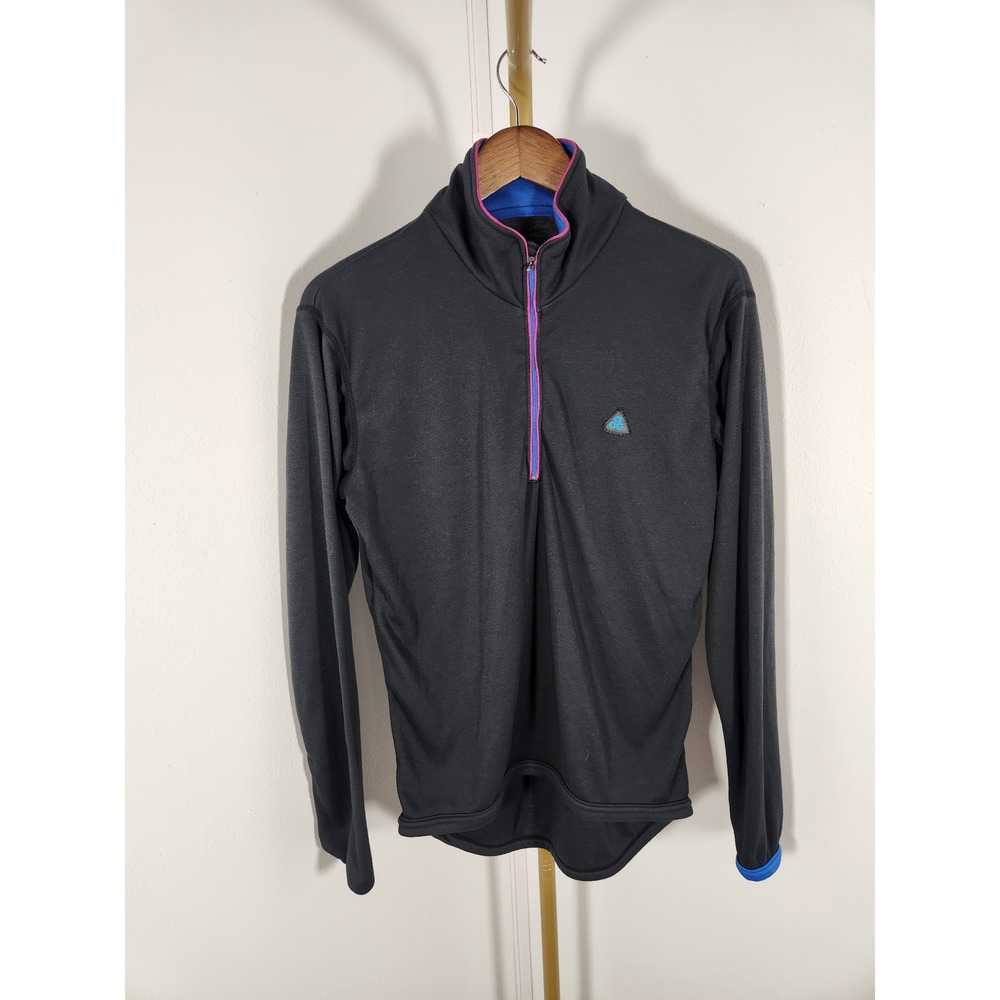 Vintage Mens 90s Nike ACG Black 1/4 Zip‎ Thermax Base Layer Size Medium USA